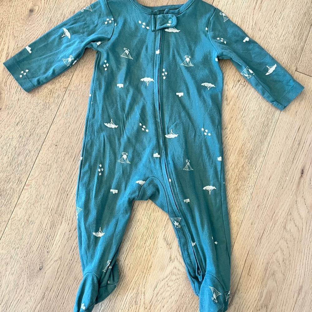 Teal Baby One Piece Sleeper
